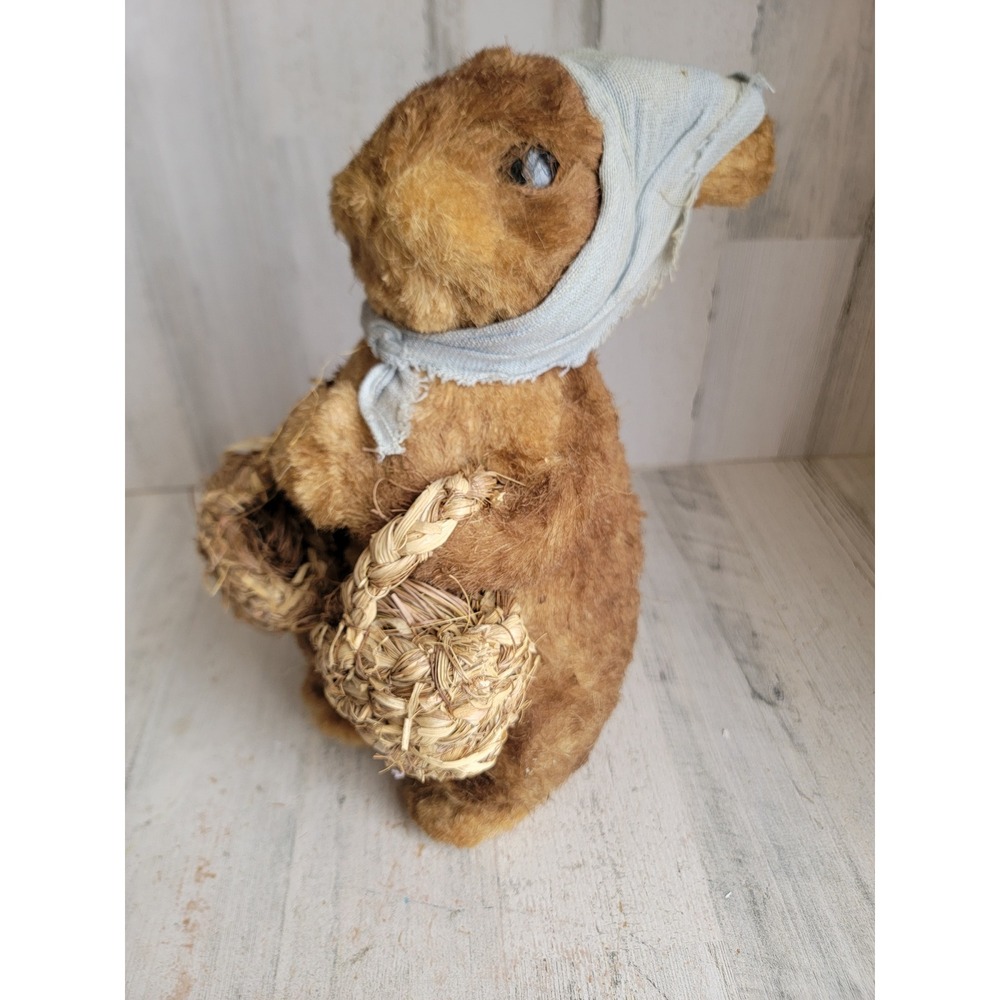 kim originals Bristle bunny vintage babushka Eastern basket Spring rabbit home
